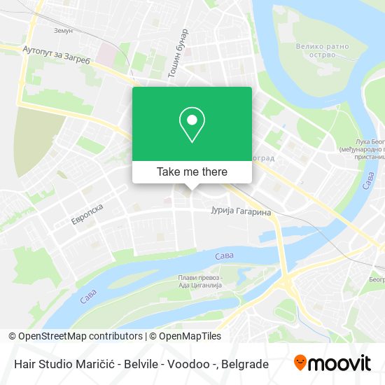 Hair Studio Maričić - Belvile - Voodoo - map