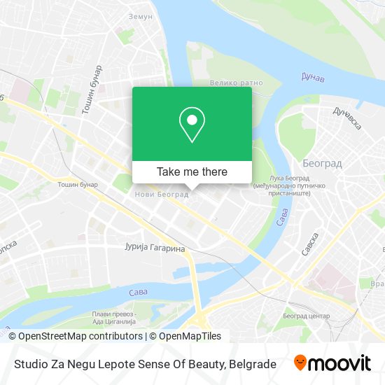 Studio Za Negu Lepote Sense Of Beauty map