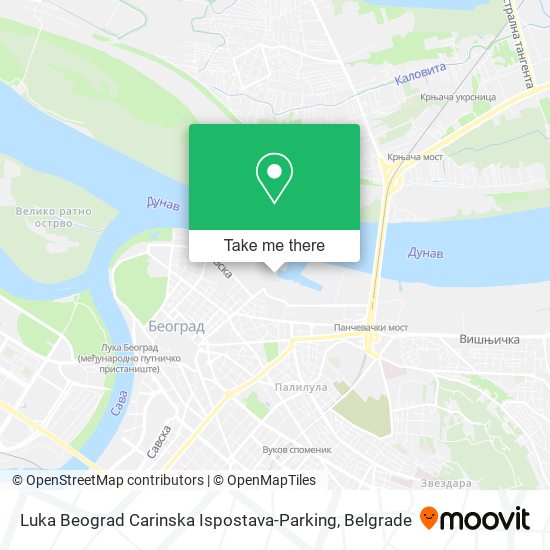 Luka Beograd Carinska Ispostava-Parking map