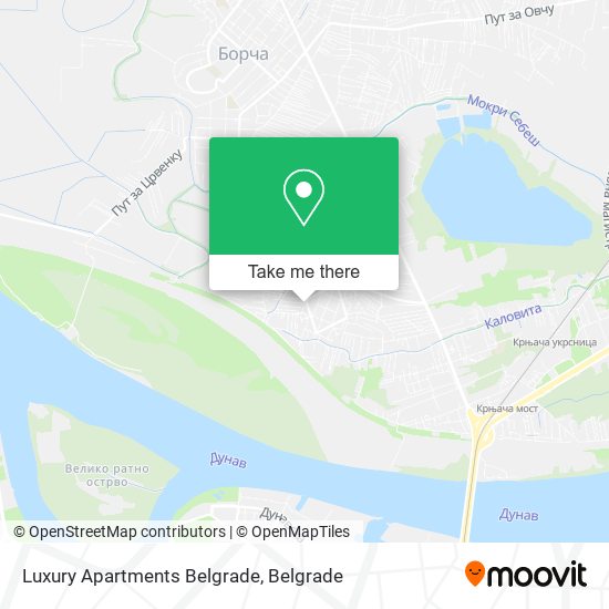 Luxury Apartments Belgrade map