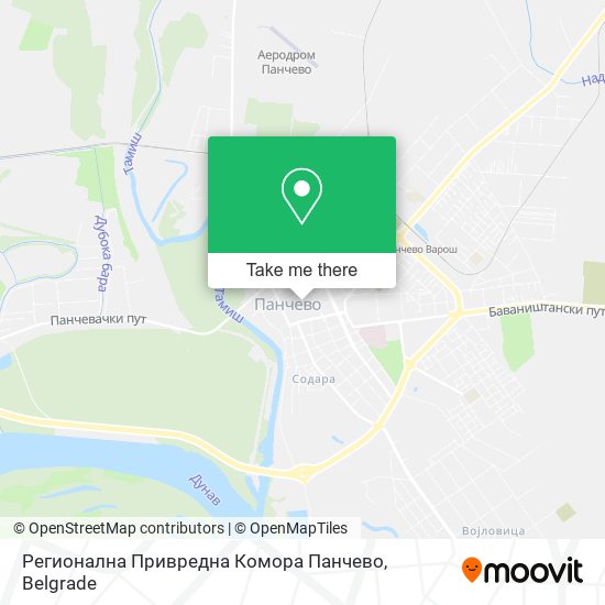 Регионална Привредна Комора Панчево map