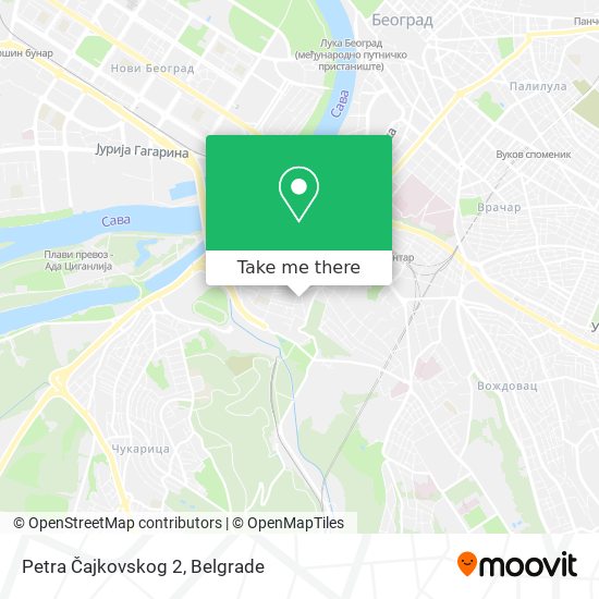 Petra Čajkovskog 2 map