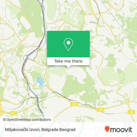 Miljakovački Izvori map