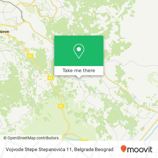 Vojvode Stepe Stepanovića 11 map