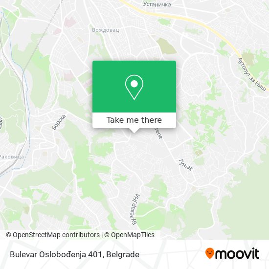 Bulevar Oslobođenja 401 map