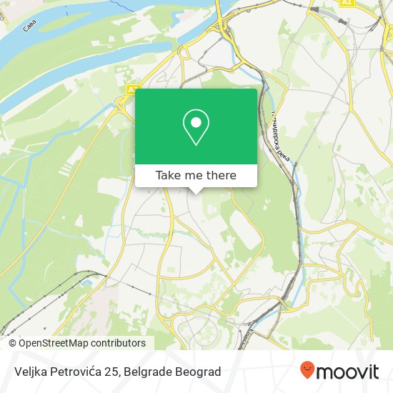 Veljka Petrovića 25 map