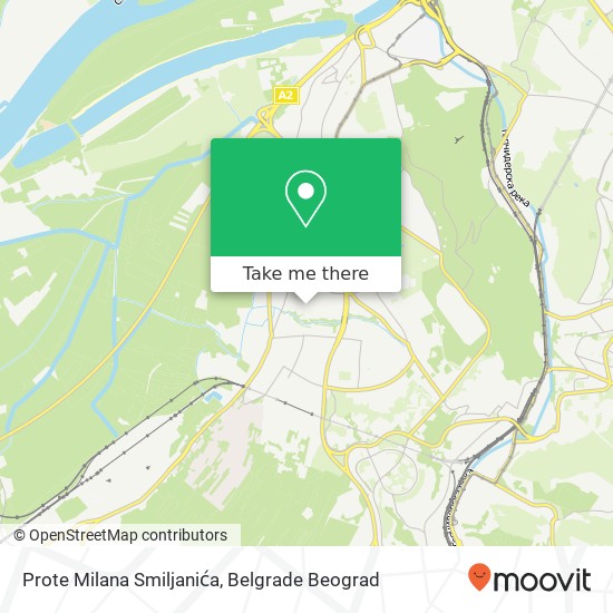 Prote Milana Smiljanića map