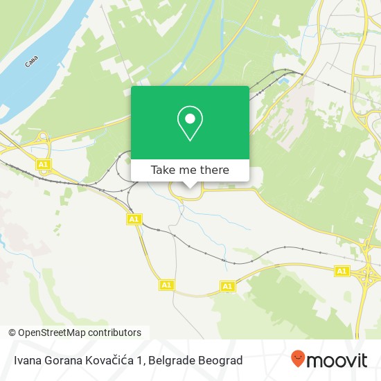 Ivana Gorana Kovačića 1 map