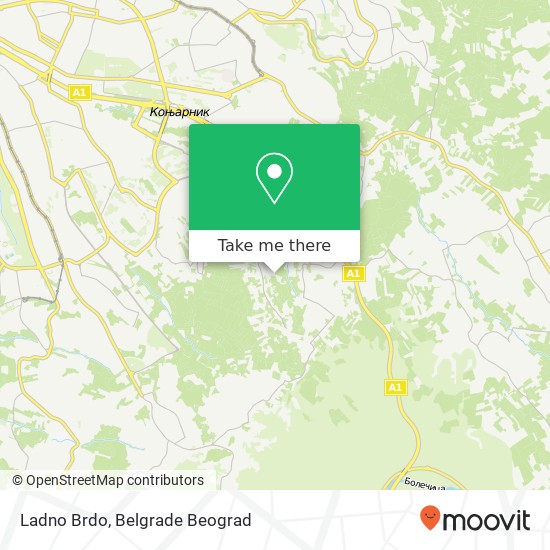 Ladno Brdo map