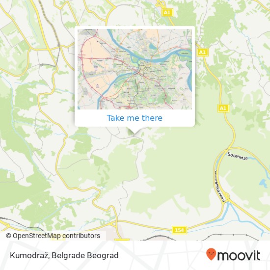 Kumodraž map