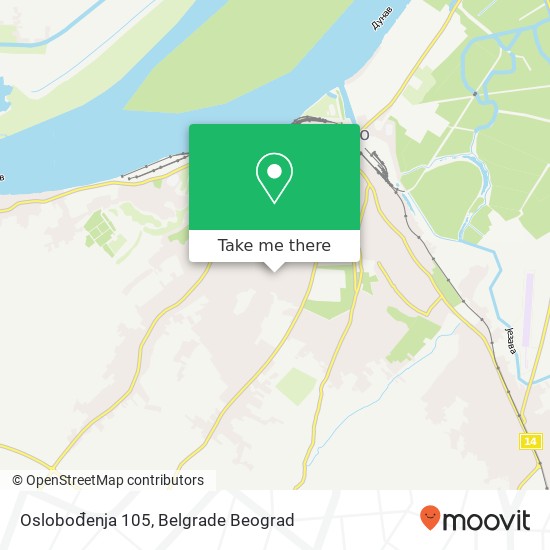 Oslobođenja 105 map