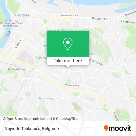 Vojvode Tankosića map