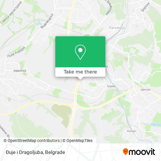 Đuje i Dragoljuba map