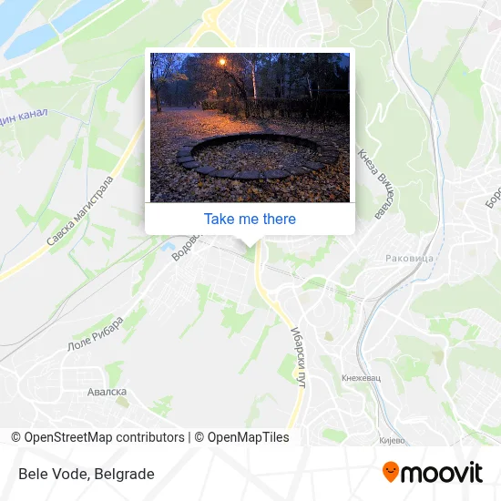Bele Vode map