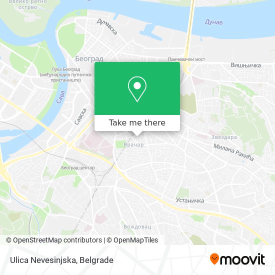 Ulica Nevesinjska map