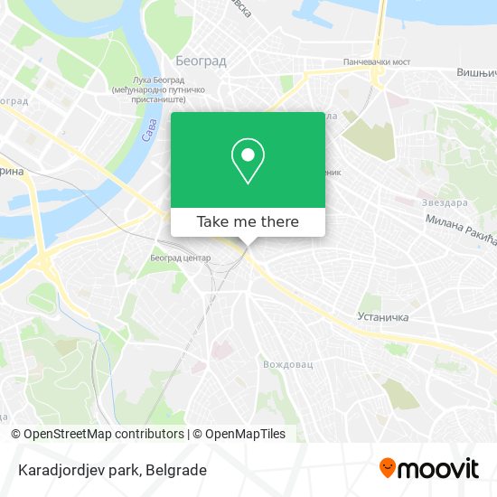 Karadjordjev park map
