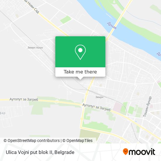 Ulica Vojni put blok II map