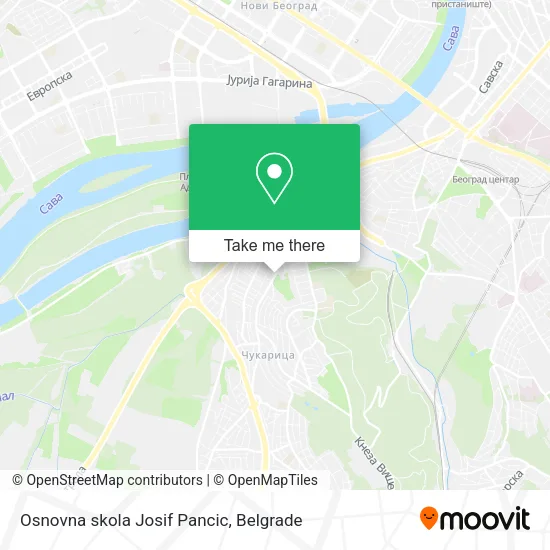Osnovna skola Josif Pancic map