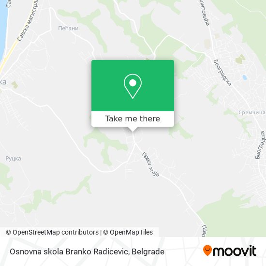 Osnovna skola Branko Radicevic map