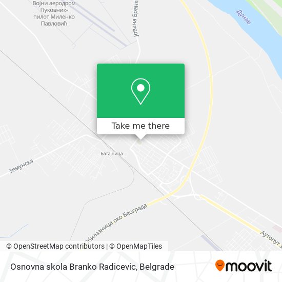 Osnovna skola Branko Radicevic map