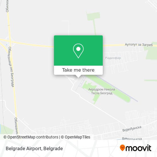 Belgrade Airport map