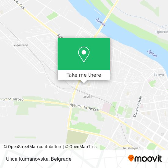 Ulica Kumanovska map