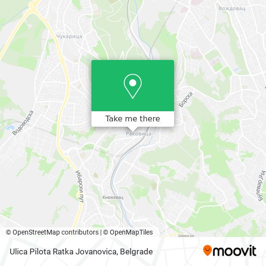 Ulica Pilota Ratka Jovanovica map