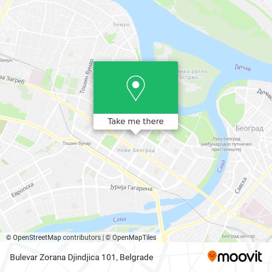 Bulevar Zorana Djindjica 101 map
