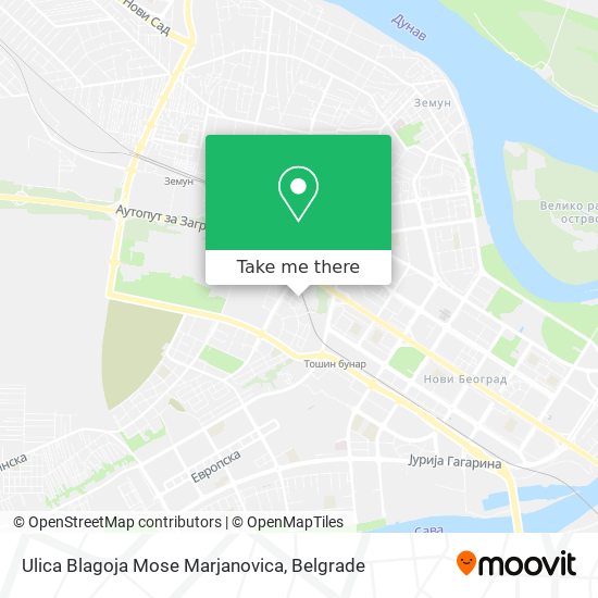 Ulica Blagoja Mose Marjanovica map