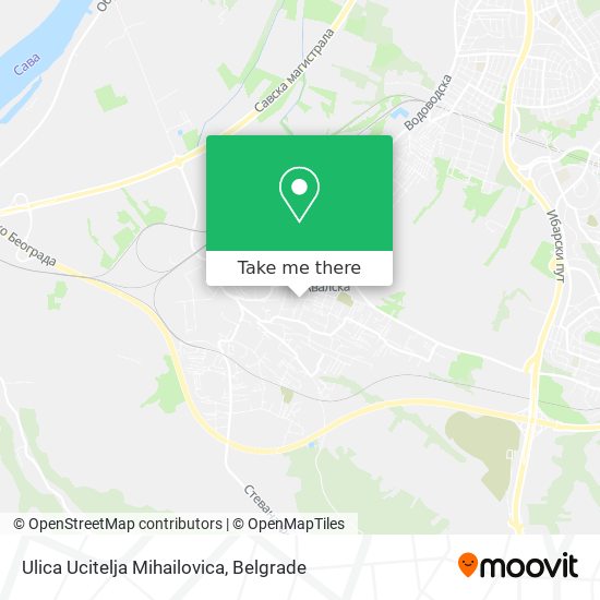 Ulica Ucitelja Mihailovica map