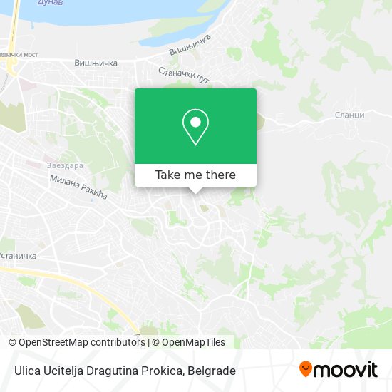 Ulica Ucitelja Dragutina Prokica map