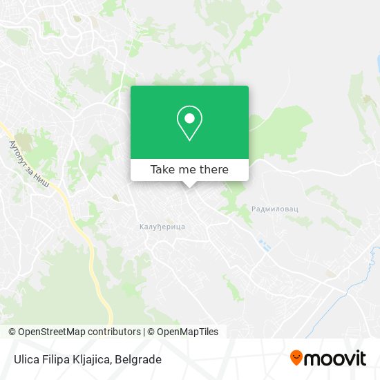 Ulica Filipa Kljajica map