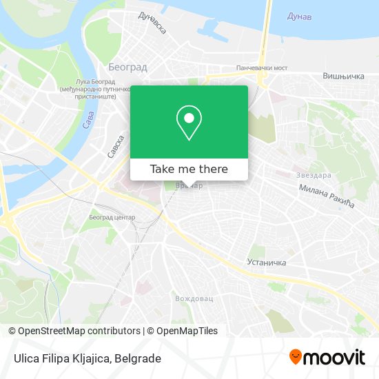 Ulica Filipa Kljajica map