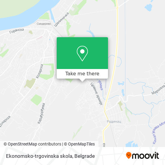 Ekonomsko-trgovinska skola map