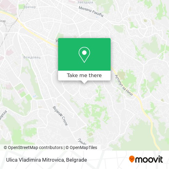 Ulica Vladimira Mitrovica map