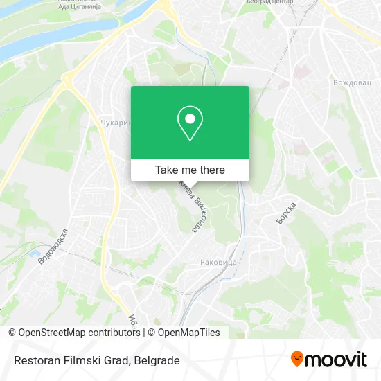 Restoran Filmski Grad map