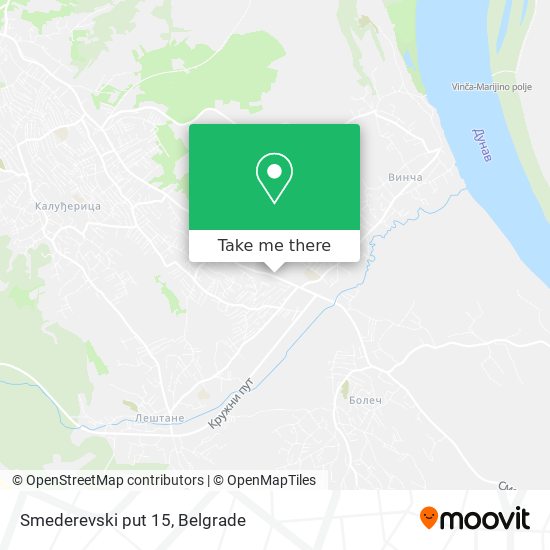 Smederevski put 15 map