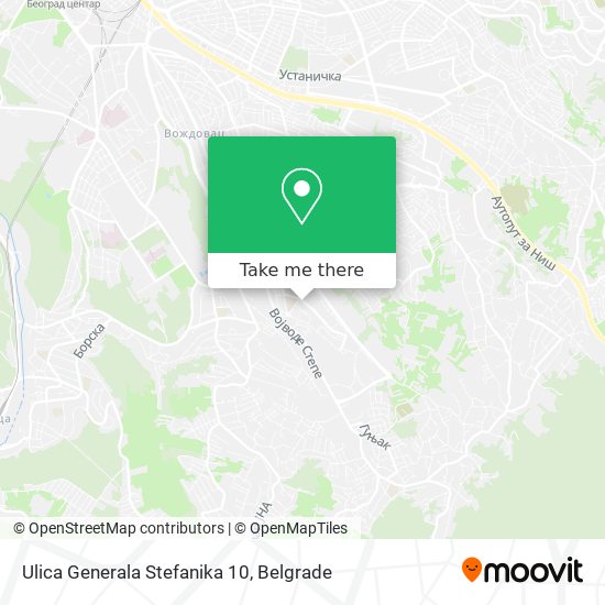 Ulica Generala Stefanika 10 map