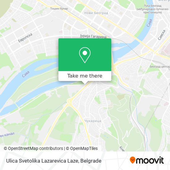 Ulica Svetolika Lazarevica Laze map