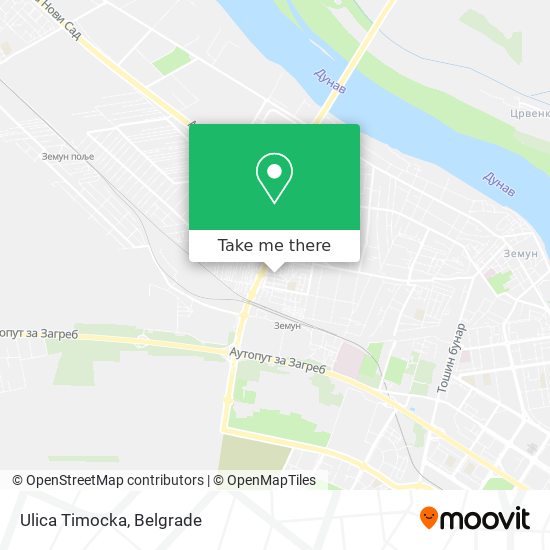 Ulica Timocka map