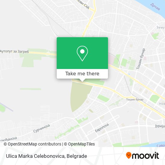 Ulica Marka Celebonovica map