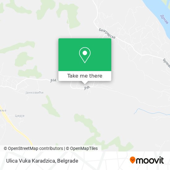 Ulica Vuka Karadzica map