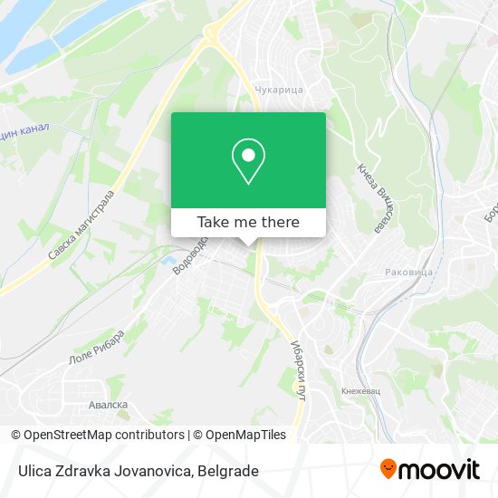 Ulica Zdravka Jovanovica map