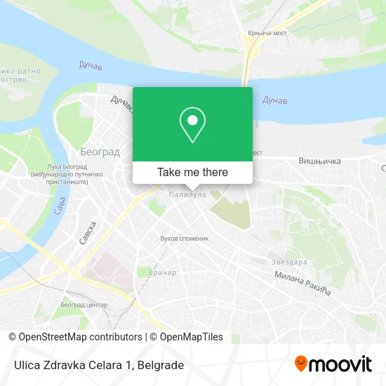 Ulica Zdravka Celara 1 map