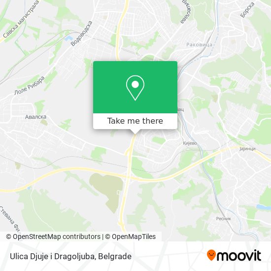 Ulica Djuje i Dragoljuba map