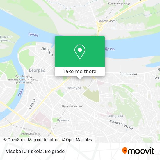 Visoka ICT skola map