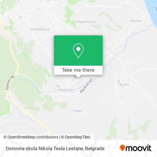 Osnovna skola Nikola Tesla Lestane map