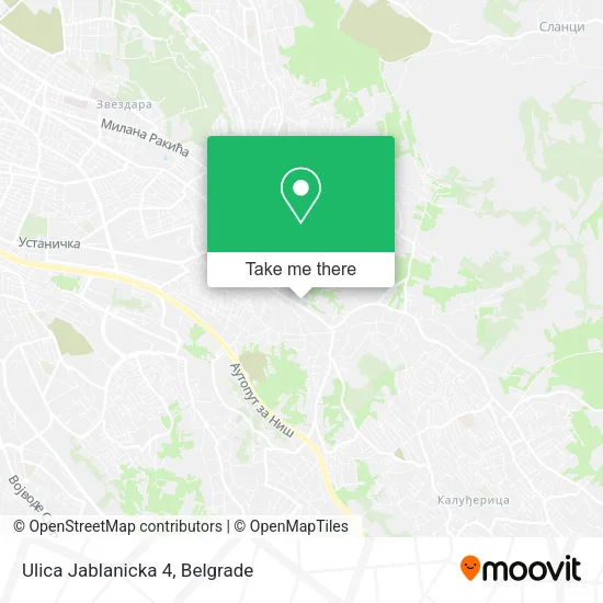Ulica Jablanicka 4 map