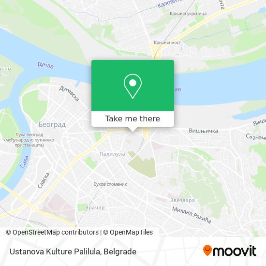 Ustanova Kulture Palilula map