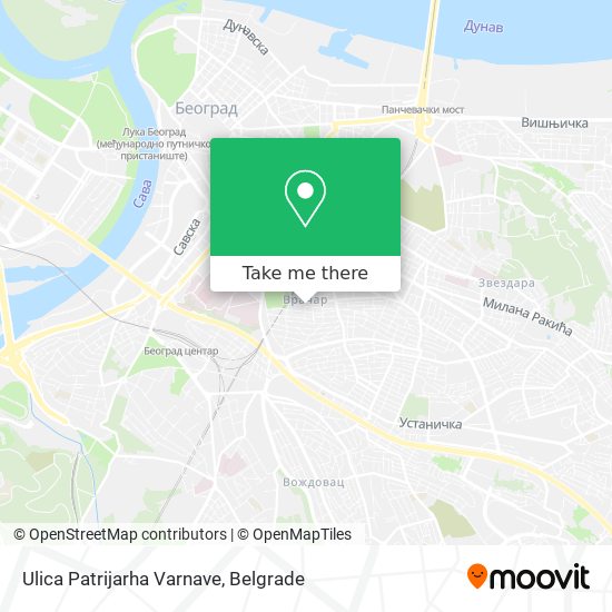 Ulica Patrijarha Varnave map